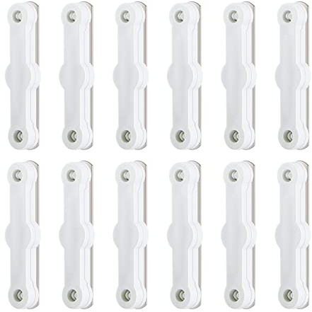 12 Stück Fliegengitter Fenster Clips Ohne Bohren, Selbstklebend Fenster Bildschirm Installateur Clips, Insektenschutzgitter Schnalle für Küche Balkontür Dachfenster Insektenschutz