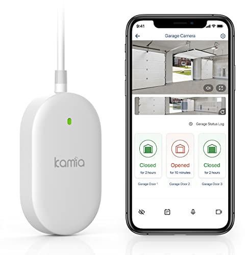 Kamia Add-On Smart Garage Door Opener Remote Module, Wirelessly Control up to 3 Garage Openers, Universal Garage Door Controller for Major Brands Including Yellow Button(Must Use with Kamia GarageCam)