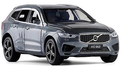 1/32 Für Volvo XC60 Legierung Hohe Simulation Geländewagenmodell Druckguss Handwerk Dekoration Sammlerstück (Color : Chrome)