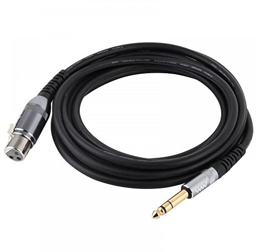 Mr. Gadget's Solutions 6.35mm Jack to XLR Cable, Quarter inch 1/4 TRS Stereo Jack to XLR Female Balanced Interconnect Cord Patch Lead - 1m
