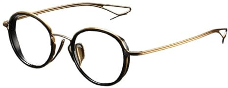 EYPKPL Ultraleichte Brillengestelle, runde Brillengestelle aus reinem Titan mit klaren Gläsern, Brillengestelle, Unisex-Brillen