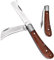 Okuliermesser,Gartenmesser Klappbar,Outdoor Garden Knife, Veredelungsmesser mit 2 Klingen,zum Pfropfen,Beschneiden, Reparieren von Unkrautbüschen,Garden Knife Multifunktionale Knospungs Messer