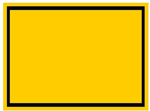 Alpertec Schild, Kunststoff, Plastikschild, SIGNAGE, schlicht, gelb/schwarz