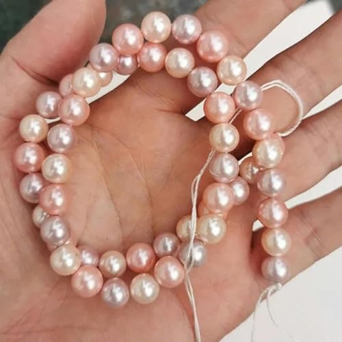 Neue modische Farbmischung, runde lose Perlen, Imitation Muschelperle, neue Pickgröße 4–14 mm, Schmuckherstellung, 15 Zoll, Farbmischung 20–8 mm