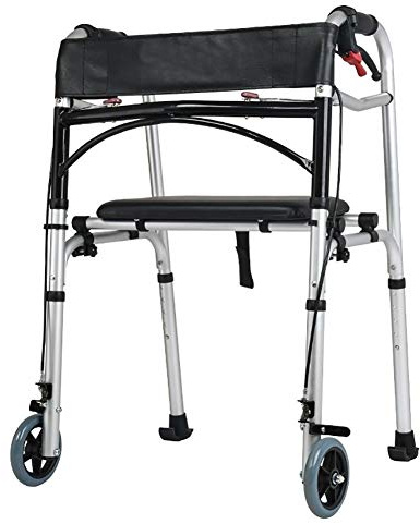 Rollator Med Justerbar Höjd, Hopfällbar Rollator Med Hjul Och Bromsar, Lätt Rullstol Utomhus, För Äldre Kvinnor,Style2
