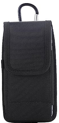 JOERBABU Tasche für Damen, Herren, Hüfttasche, Gürtelclip, Tasche, Handytasche, Outdoor, Hüftgürtel, Clip-Tasche, Schwarz , Oxford cloth, nylon