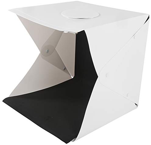 40 cm Große, Faltbare LED-Leuchtbox, Helle Fotografie-Softbox mit 6-Farben-Hintergrund, Einfach zu Transportieren und Praktisch für die Lightbox, Faltbare Leuchtbox,