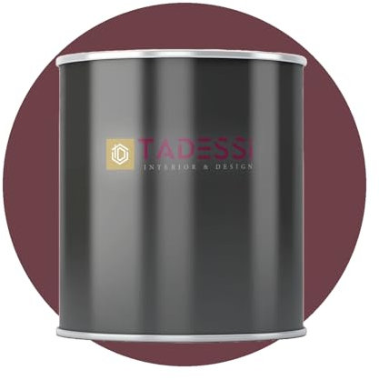 Tadessi Pintura interior roja – ladrillo – Pintura de pared lavable mate – Pintura de emulsión – Sin olor y sin disolventes – envase de 2,5 litros