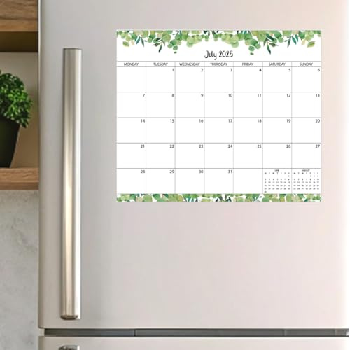 Fridge Calendar Magnetic 2025,Magnetic Calendars for Fridge from July 2025 to Dec 2026,18 month Fridge Calendar UK,Tracking Events and Appointments,Tear-Off Pages,30x25 CM
