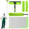 Kit per la Pulizia Delle Finestre da 4 Metri,2 in 1 Kit Lavavetri,10 Estensibile Bastoncini per la Pulizia,2 Panni in Microfibra,Lavavetri Telescopico per Finestre Alte,Specchi,Vetri dell'auto