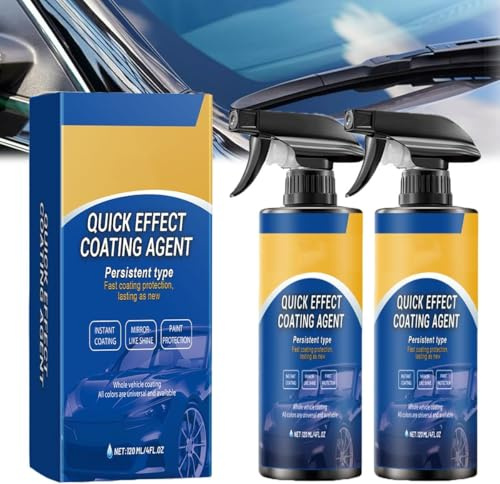 Quick Effect Coating Agent, Multifunctional Car Quick Acting Coating Agent Spray, 3-in-1 High Protection Car Spray, Scratch Remover, Nano,120ml