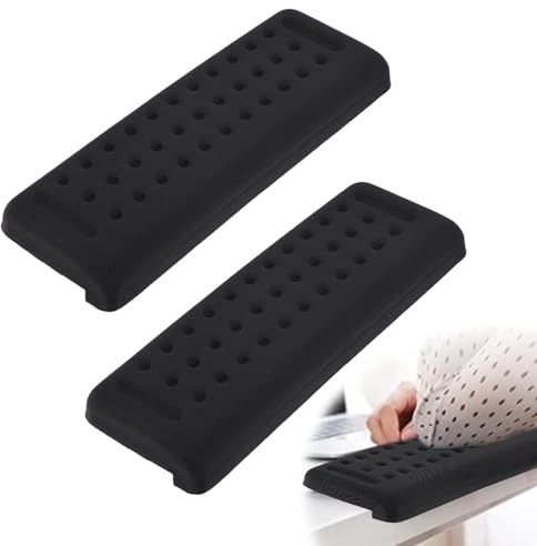 lasuroa 2 Pcs Ergonomic L Shaped Wrist Elbow Cushion Pads, Separate Design Memory Foam Desk Edge Forearm & Wrist Comfort Support for Office Gaming & Home Desk