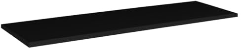 Meublorama Piano lavabo VANO – L120 × P40 cm – nero opaco – da appoggio – stile contemporaneo e ampia superficie