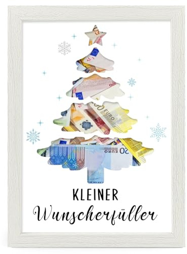 HSDSH Weihnachten Wunscherfüller Geldgeschenk, Weihnachtsbaum Geldgeschenke, Weihnachtsgeld Verpackung, Weihnachten Deko, Lustige Geschenke für Mann Frau Famile Freund Kollegen