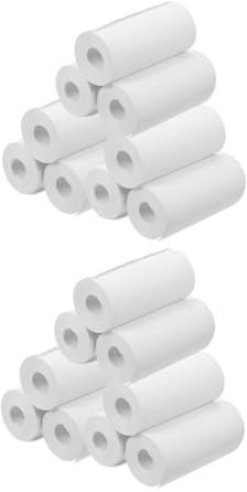 VILLFUL 20 Pièces Papier Thermique pour Impression Instantanée Garçon Fille Rouleaux de Papier Photo Blanc pour Caméra DIY Correction Erreurs et Créativité Artistique