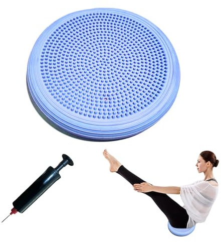 Cuscino Propriocettivo,Balance Disc,Cuscino Equilibrio Gonfiabile 34 CM,Aria Stabilità Yoga Balance Disco per Home Fitness Yoga Pilates Riabilitazione