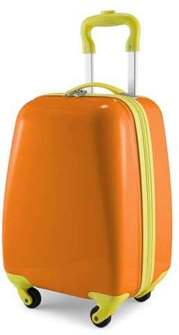 Hauptstadtkoffer - for Kids - Kindergepäck, Kinderkoffer, Hartschalenkoffer, Reise Trolley für Kinder, Handgepäck, 24 Liter, Orange