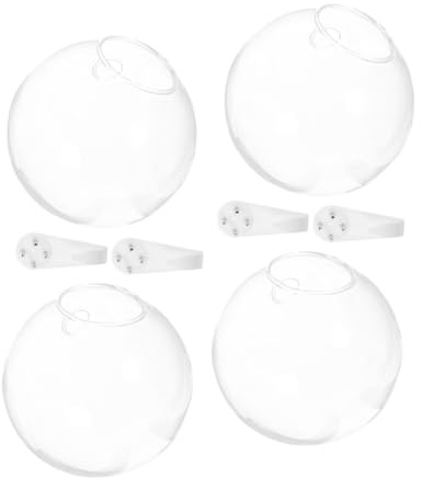 AKOOSY Vasi da Parete in Vetro per Coltivazione in Acqua Design Moderno Appeso con Porta Piante Interni Decorativi per Casa e Ufficio