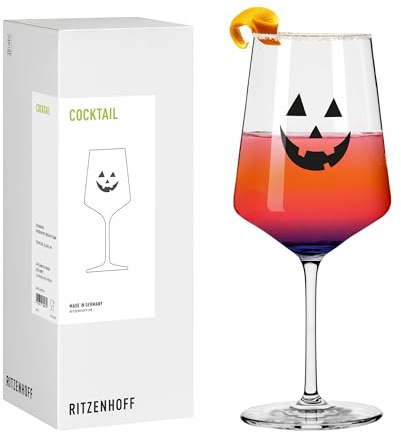 RITZENHOFF 8291001 Cocktail Glas 500 ml, Serie Halloween – mit verspielten Details für eine festliche Halloween-Atmosphäre – Made in Germany