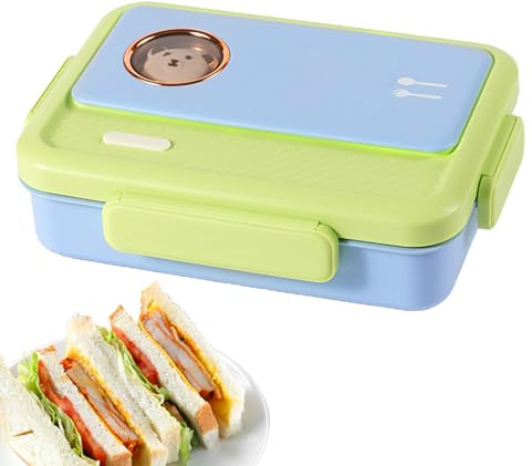 Genérico Metálica – Acero Inoxidable 304 26.3x19.4x7.5cm | Tartera De Gran Capacidad | | Contenedor De Alimentos Portátil Para Trabajo, Escuela, Viajes Y Almacenamiento Diario