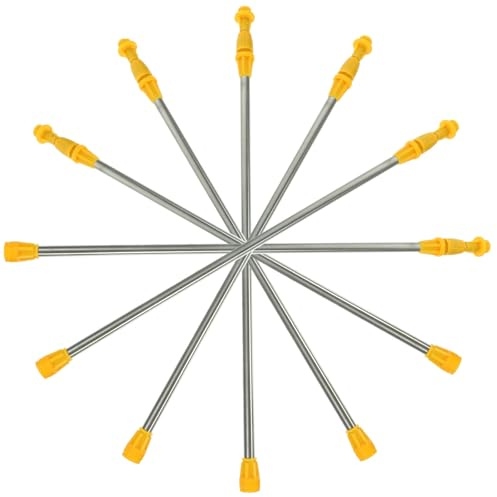 DECHOUS Lot de 6 Tiges de Pulvérisation en Acier Inoxydable Lance Extensible 45-80 CM Accessoires pour Pulvérisateur de Jardin Agricole Rallonge pour Arrosage Plantes