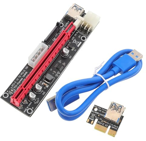 YOSADIER Pcie Einfache Installation Hoher Übertragungsgeschwindigkeit Kabelverlängerung mit Kupfermaterial und für Gpu für Mining Anwendungen