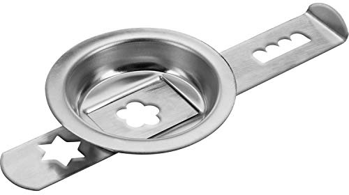 Westmark Spritzgebäckvorsatz, 2-tlg., Zubehör für Westmark Fleischwolf 97502260/Gr. 5, Rostfreier Edelstahl, Silber, 14702270