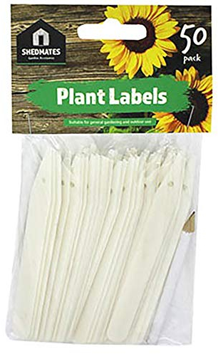 Kingfisher GSP202 Plant Labels and Pencil - White (Pack of 50)