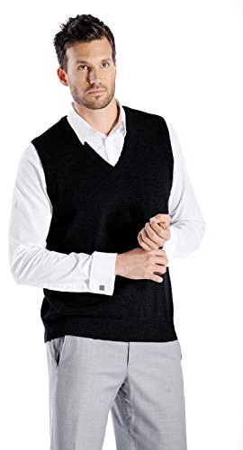 Cashmere Boutique 100% Pure Cashmere Pullover V Neck Sleeveless Sweater for Men – Classic, Vest Style, Soft and Warm Sweater