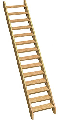 Normandie - Raumspartreppe Gerade aus Holz