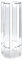 Tomasucci, Macetero Columna Milan Ornamentales, Estructura en Metacrilato Transparente, 2 Baldas, H60 x L20 x P20, Vaso Decorativo