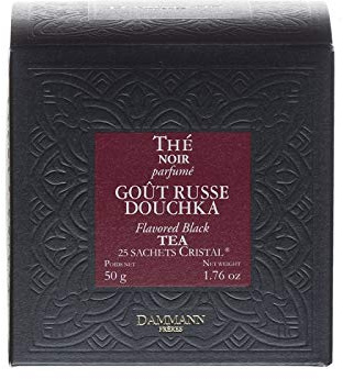 Dammann Goût Russe Douchka - Thé noir aux agrumes et bergamote, 25 sachets cristal - Dammann Frères