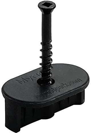 Myard Lot de 500 clips de fixation universels cachés pour bords rainurés de lames de terrasse en composite aux solives espacement de 0,6 cm
