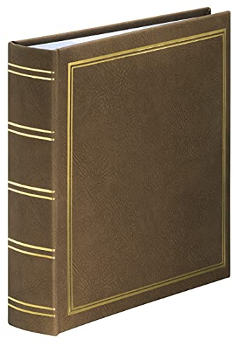 Hama Álbum de Fotos, Piel sintética, marrón, 22,5 x 22,5 cm
