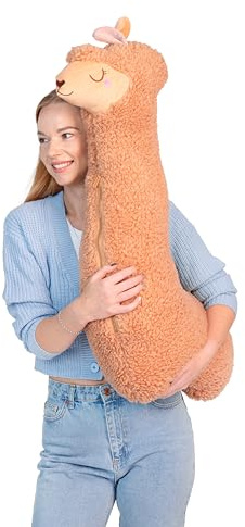 MAKOSAS Plüschtier Lama Kuscheltier Kinderspielzeug Geschenk 100cm