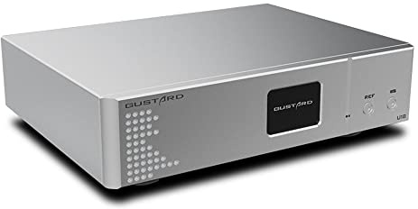 GUSTARD U18 DDC Digital-USB-Schnittstelle DSD512 PCM768Khz XU216 K2 vollständig isoliert AS338 Hi-End Crystol IIS USB-Audio-Schnittstelle (Silber)