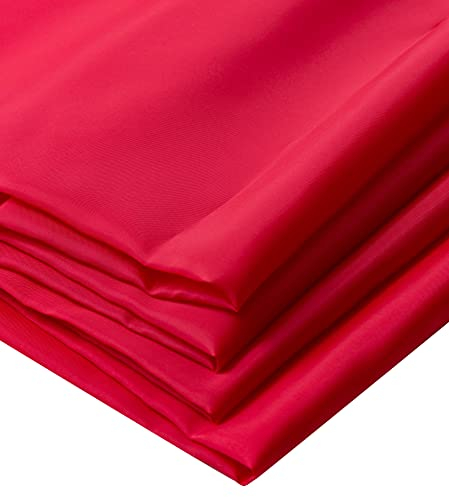 IPEA Futterstoff Stoff Rot - 200 cm x 150 cm - Made in Italy - Meterware zum Nähen, Kleidung, Futter, Jacken, Hosen, Röcke, Möbel, Kissen - Polyester Stoff zum Futter