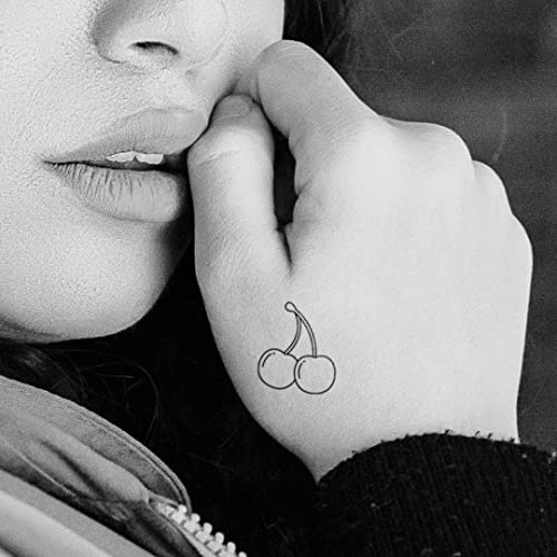 MyJagua Tattoo • Cherries | 1-2 Wochen Tattoo | Auf Pflanzenbasis | Hautverträglich | Wasserfest | Neue Tattoo Technologie | Kein Klebe Tattoo