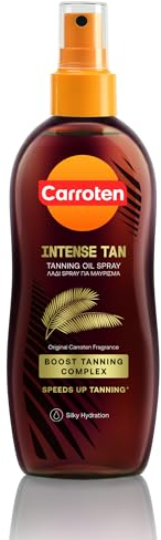 Carroten Intensive Tanning Oil LSF 0, 150 ml - Bräunungsbeschleuniger mit Karotten- und Kokosnussöle - Veganes Bräunungsöl mit Vitaminen A & E
