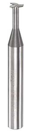 sourcing map T Schlitz Schaftfräser Fräser 6mm Schnitt 0.5mm Tiefe 6mm Schaft Solid Hartmetall 3 Flöten für Aluminum Kupfer Zinklegierung