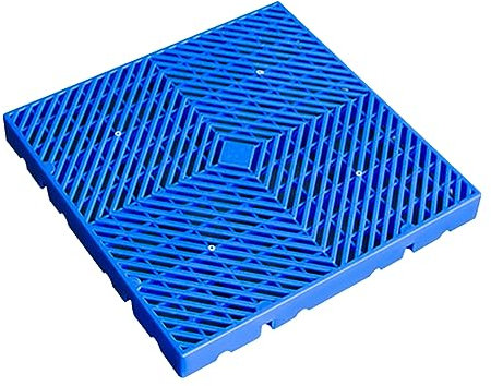 LYXXW Leichte Kunststoffpaletten, 40X40x0,5Cm Kunststoff Nestable Versand Gitter Pads Pallet, Feuchtigkeitsgeschützter, Belüfteter Gitterrost-Palettenboden Für Hundekäfigböden Im Freien