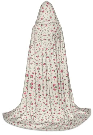 Samlng Bonita capa con capucha de cereza roja dulce, ideal para fiestas temáticas de Jedi, magos y magos, bailes de máscaras, Halloween, Pascua, carnaval