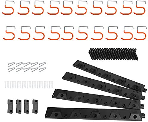 Restokki 64in Garage Storage System Wall‑Mounted Garage Organizer Garden Tool Organizer Hanger for Home