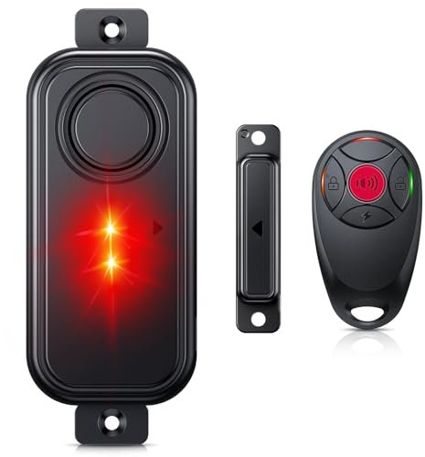 Türalarm,Fensteralarm mit Fernbedienung,Alarmanlage Tür 108dB Lautstärke und 200ft Fernbedienung Entfernung,Fensteralarm Einbruchschutz IP66 Wasserdichtigkeit und Lange Akkulaufzeit Für