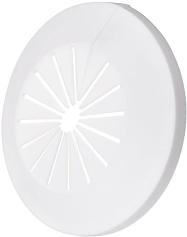 TOP-VIGOR 8 Stück 30 mm - 50 mm Rohrabdeckungen, PP-Kunststoff-Rosette, Rohrmanschette für Wasserleitung, Abflussleitung, WC-Abflussrohr, Wandrohreingang, Dekoration, Zierleiste und