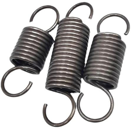 Doppelhaken Spannfedern 0.5 mm Drahtdurchmesser, 6 mm OD, 15 mm Freie Länge, Federstahl Verlängerte Zugfeder, 5 Stück