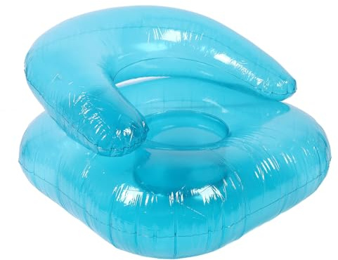 YUEHISY Transparenter Ergonomischer Blow -up -Stuhl, Verbesserung des Wohnraums Einzigartiger Aufblasbarer Stuhl mit Robustem, Geruchlosen PVC -Material, Lesen Genießen, Filme