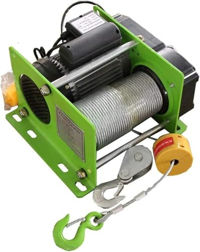 Treuil électrique Micro générique 400 kg 30 m - Palan électrique à câble métallique 220 V avec télécommande sans Fil pour Petit treuil Multifonction