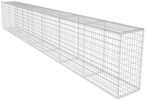 Gabion Panier à Pierres, Mur en Gabion avec couvercle Acier galvanisé 600x50x100 cm