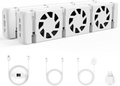 ANSTEN 2er-Pack Heizkörper Ventilator Leise, Heizungsventilator für Heizungen und Unterheizungen, Heizungslüfter zur Erhöhung der Heizeffizienz, Lüfter für Heizkörper Bis zu 22% Energieeinsparung